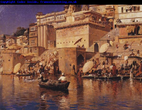 Edwin Lord Weeks On the River Ganges, Benares